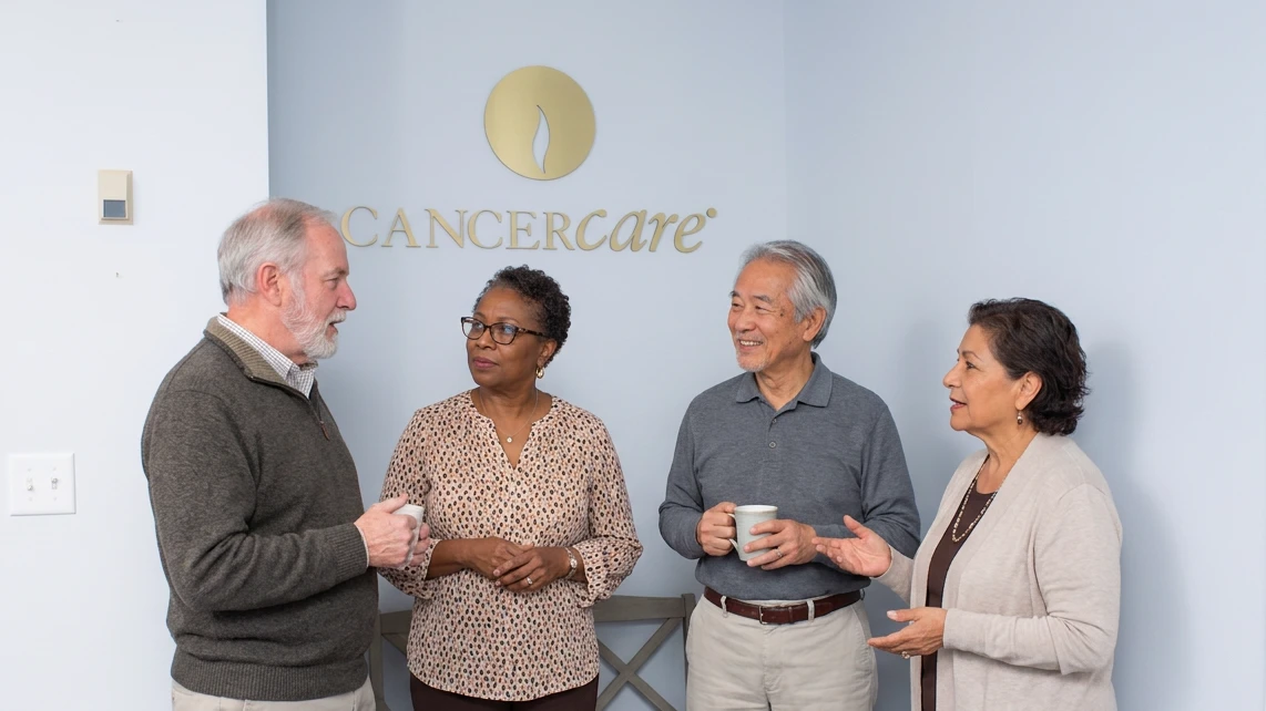 People speaking in a group