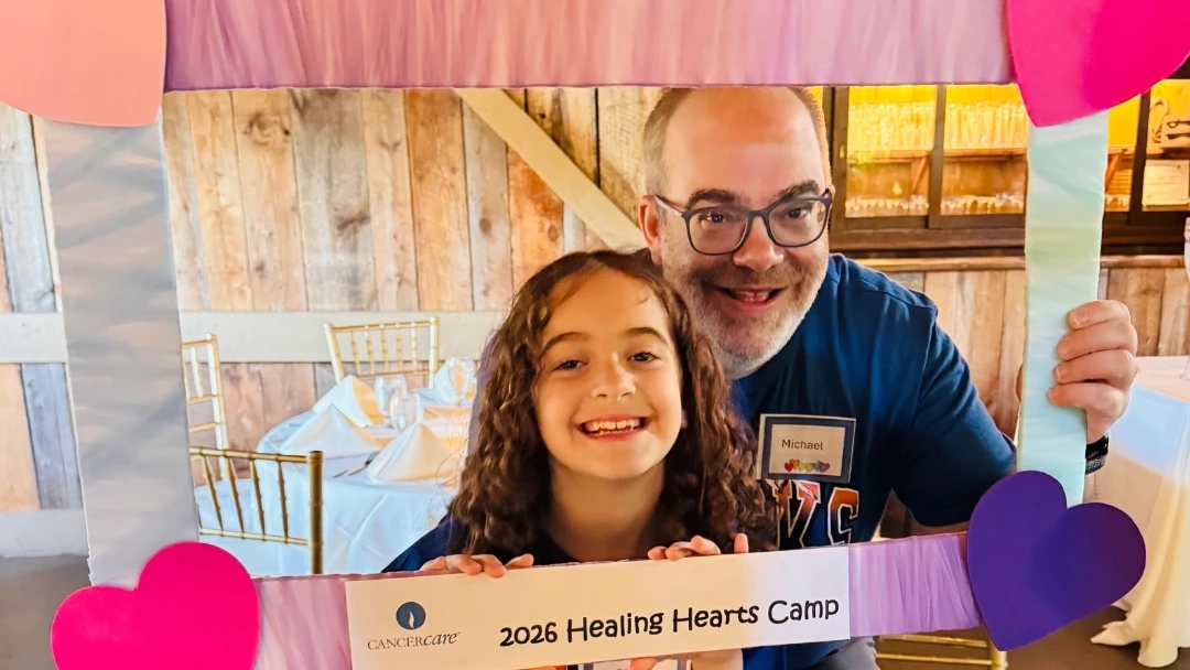 Father and daughter photo at Healing Hearts Family Bereavement Camp