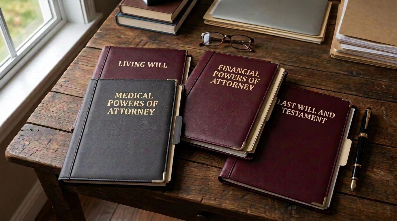 Legal documents on a desk
